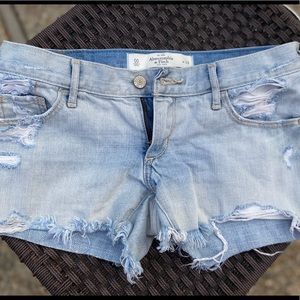 ripped jean shorts